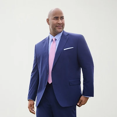 J. Ferrar Ultra Comfort Mens Regular Fit Big and Tall Suit Jacket