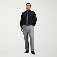 Haggar Big and Tall Mens Classic Fit Wrinkle Free Long Sleeve Dress Shirt