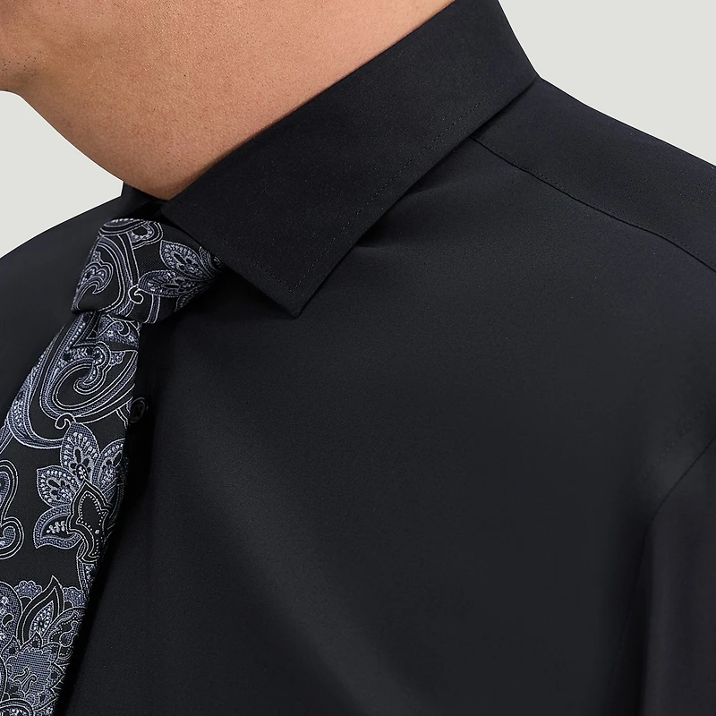 Haggar Big and Tall Mens Classic Fit Wrinkle Free Long Sleeve Dress Shirt