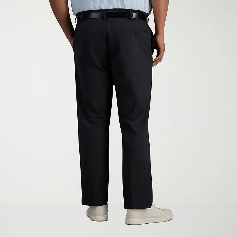 Haggar Sport Travel Performance Mens Straight Fit Big and Tall Flat Front Pant