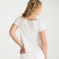 AEROPOSTALE Womens Juniors Scoop Neck Short Sleeve T-Shirt
