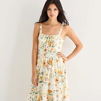 by&by Womens Juniors Sweetheart Neck Sleeveless A-Line Dress