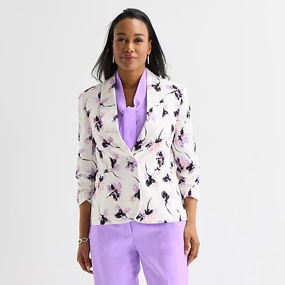 Black Label by Evan-Picone Womens Classic Fit Suit Jacket