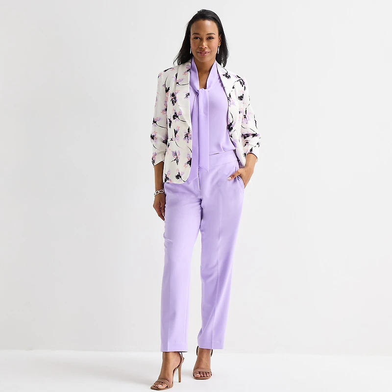 Black Label by Evan-Picone Womens Classic Fit Suit Jacket