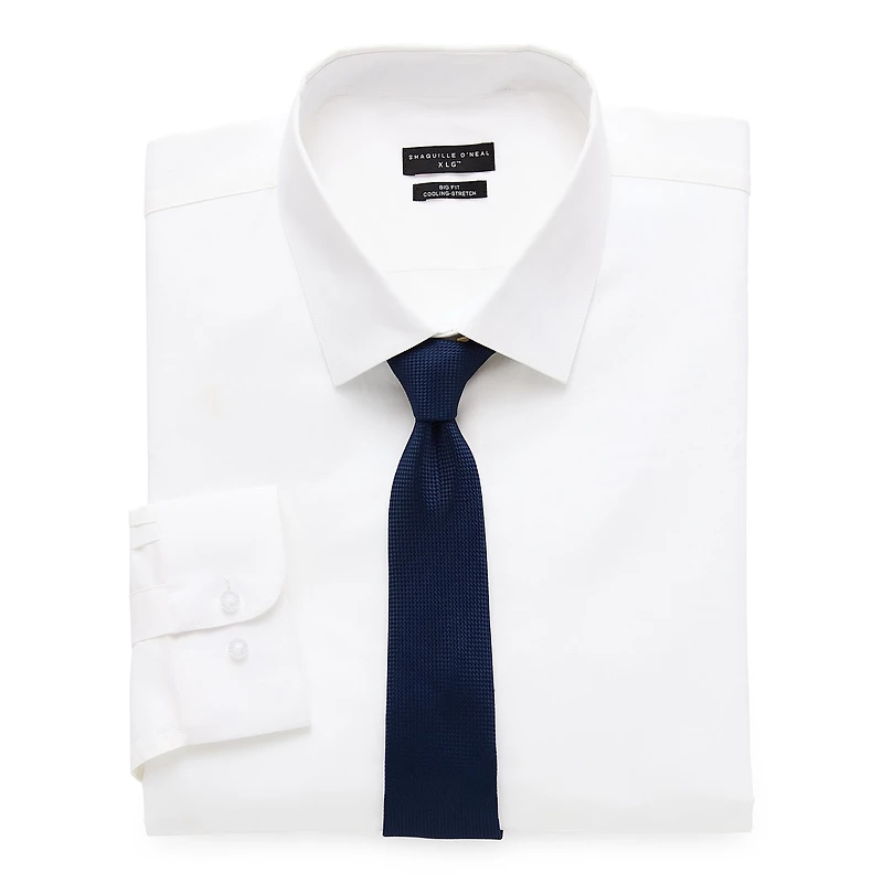 Shaquille O'Neal XLG™ Big And Tall Mens Button Down Dress Shirt + Tie Set