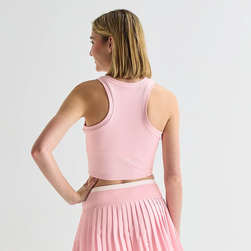 Xersion Cropped Womens Sleeveless Active Tank Top