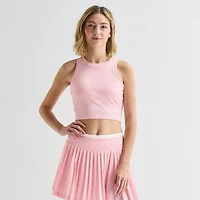 Xersion Cropped Womens Sleeveless Active Tank Top