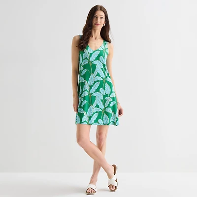 St. John's Bay Womens Sleeveless A-Line Dress