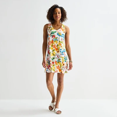 St. John's Bay Womens Sleeveless A-Line Dress