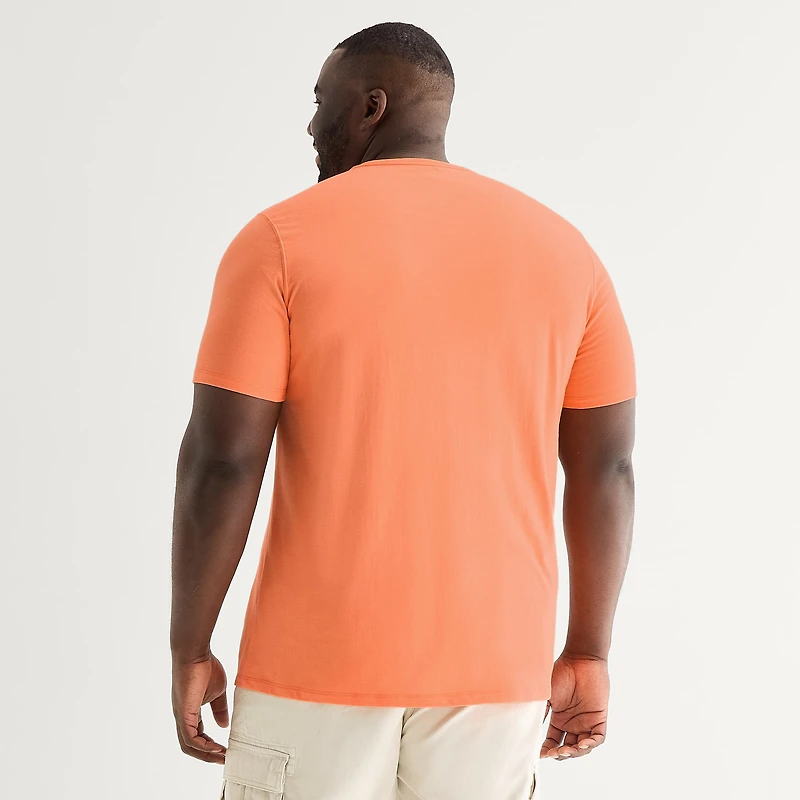 St. John's Bay Super Soft Pocket Mens Crew Neck Short Sleeve Quick Dry Stretch Fabric Big and Tall T-Shirt