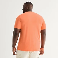 St. John's Bay Super Soft Pocket Mens Crew Neck Short Sleeve Quick Dry Stretch Fabric Big and Tall T-Shirt