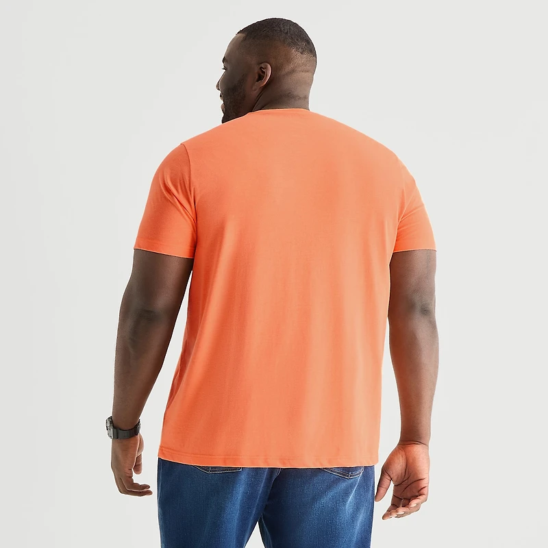 St. John's Bay Super Soft Mens V Neck Short Sleeve Quick Dry Big and Tall T-Shirt