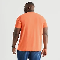St. John's Bay Super Soft Mens V Neck Short Sleeve Quick Dry Big and Tall T-Shirt