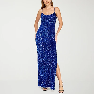 B. Smart Womens Juniors Sleeveless Sequin Bodycon Dress