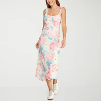 B. Smart Womens Juniors Sleeveless Midi Slip Dress
