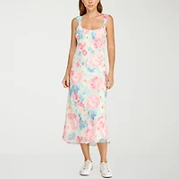 B. Smart Womens Juniors Sleeveless Midi Slip Dress