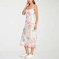 B. Smart Womens Juniors Sleeveless Midi Slip Dress