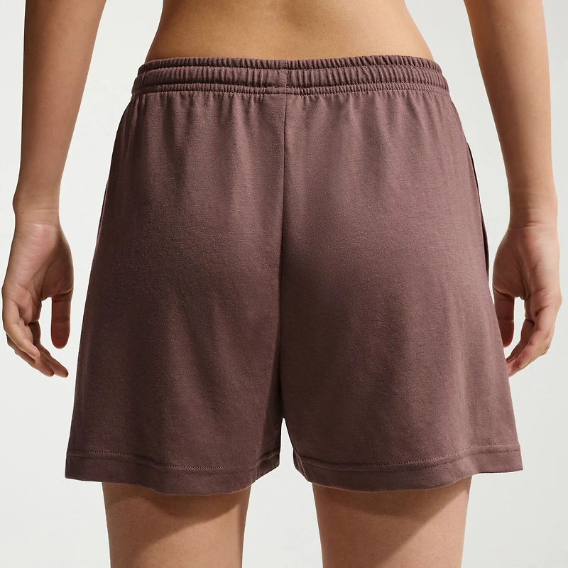 Nike Womens 4" Mid Rise Moisture Wicking Drawstring Waist Active Pull-On Short