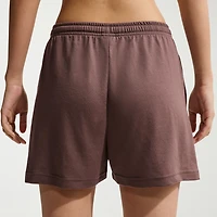 Nike Womens 4" Mid Rise Moisture Wicking Drawstring Waist Active Pull-On Short