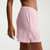Nike Womens 4" Mid Rise Moisture Wicking Drawstring Waist Active Pull-On Short