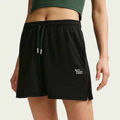 Nike Womens 4" Mid Rise Moisture Wicking DRAWSTRING WAIST Active Pull-On Short