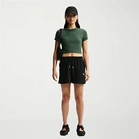 Nike Womens 4" Mid Rise Moisture Wicking Drawstring Waist Active Pull-On Short