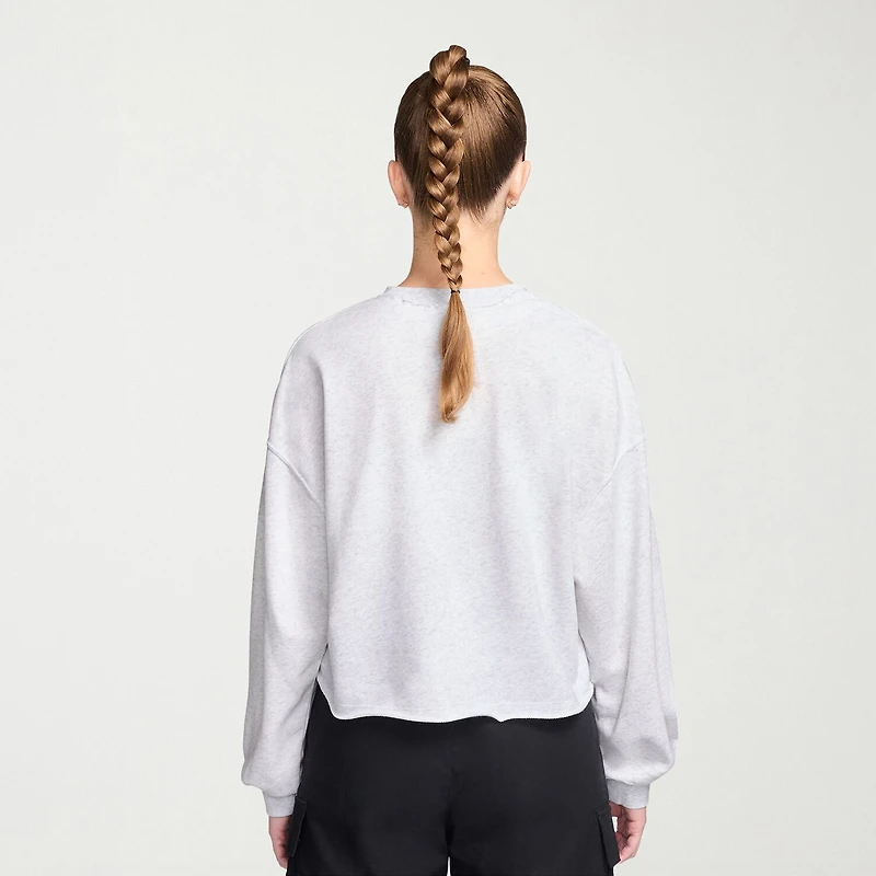 Nike Womens Crew Neck Long Sleeve Embroidered Sweatshirt