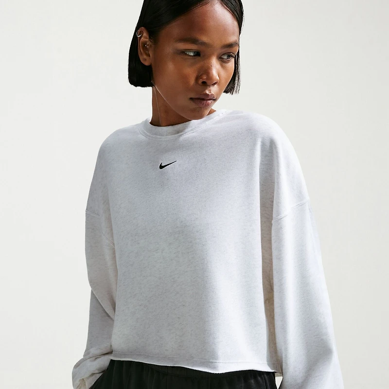Nike Womens Crew Neck Long Sleeve Embroidered Sweatshirt
