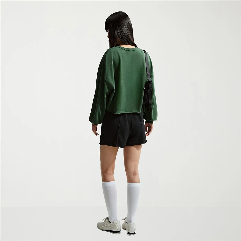 Nike Womens Crew Neck Long Sleeve Embroidered Sweatshirt