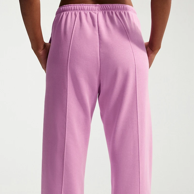 Nike Womens Drawstring Waist Lightweight Straight Mid Rise Loose Fit Sweatpant