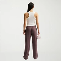 Nike Womens Drawstring Waist Lightweight Moisture Wicking Straight Mid Rise Regular Fit Sweatpant