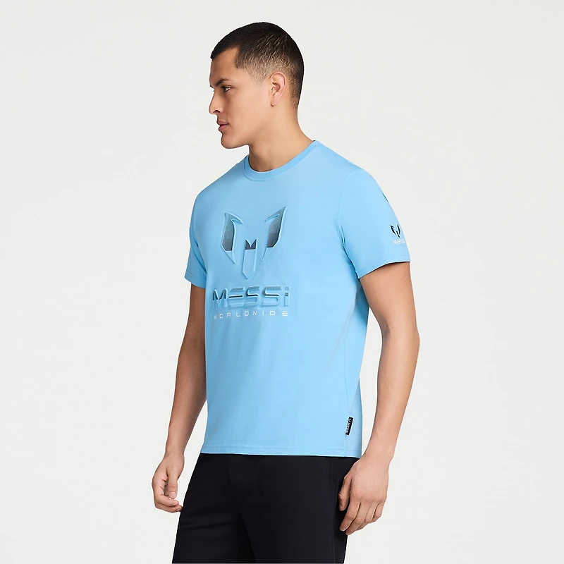 MESSI Collection Mens Round Neck Short Sleeve Regular Fit Graphic T-Shirt