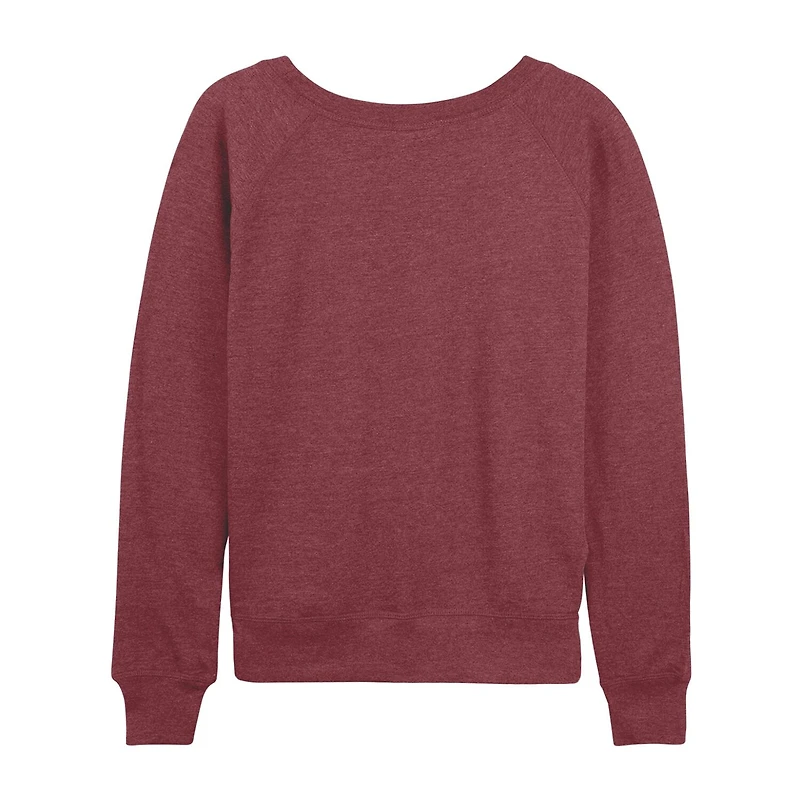Peanuts Valentines Hugging Heart Womens Boat Neck Long Sleeve Classic Fit Graphic T-Shirt