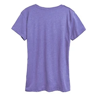 Heart Wrangler Womens Scoop Neck Short Sleeve Classic Fit Graphic T-Shirt