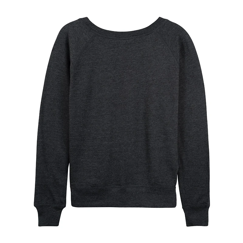 Usa Sport Womens Boat Neck Long Sleeve Classic Fit Graphic T-Shirt