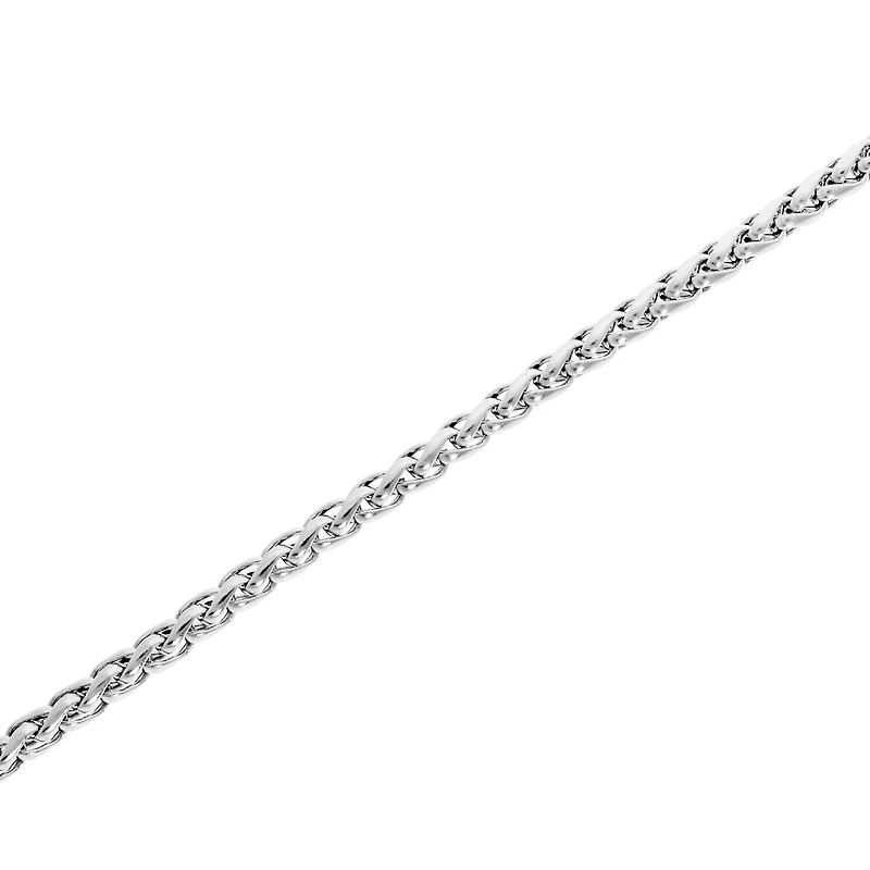 Mens Stainless Steel 20" Wheat Chain Necklace