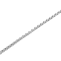 Mens Stainless Steel 20" Wheat Chain Necklace