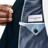 Haggar JMH Premium Stretch Sharkskin Mens Stretch Fabric Classic Fit Big and Tall Suit Jacket