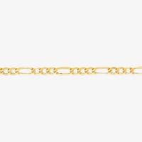 Made Italy Mens 10K Gold 22 Inch Link Necklace