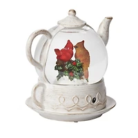 Roman 8" Led Swirl Teapot Christmas Tabletop Decor