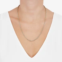 Unisex Adult 10K Gold 18 Inch Rope Chain Necklace