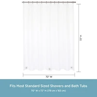 Kenney Lightweight Peva Shower Curtain Liner