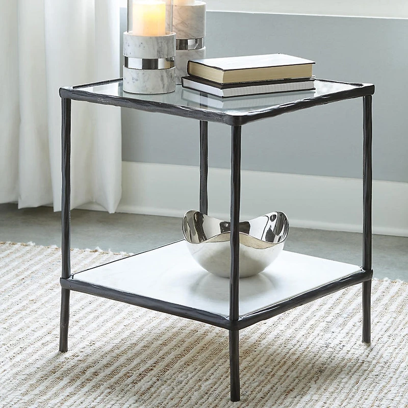 Signature Design By Ashley Ryandale in Antique Black Accent Table