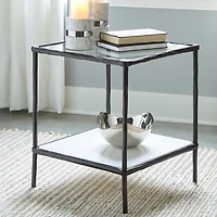 Signature Design By Ashley Ryandale in Antique Black Accent Table