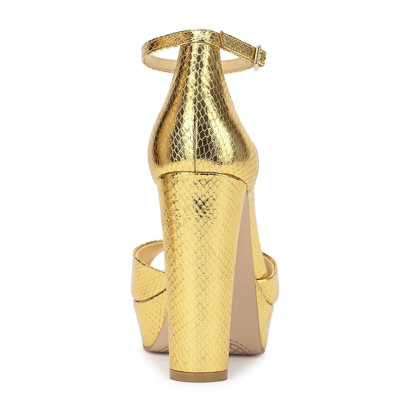JS Jessica Simpson Izzella Womens Round Open Toe Block Heel Pumps