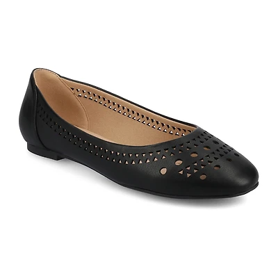 Journee Collection Kamrah Womens Round Closed Toe Ballet Flats