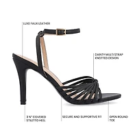 Journee Collection Vanita Womens Round Open Toe Stiletto Heel Pumps