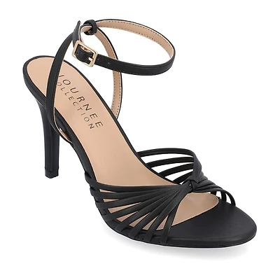 Journee Collection Vanita Womens Round Open Toe Stiletto Heel Pumps