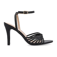 Journee Collection Vanita Womens Round Open Toe Stiletto Heel Pumps