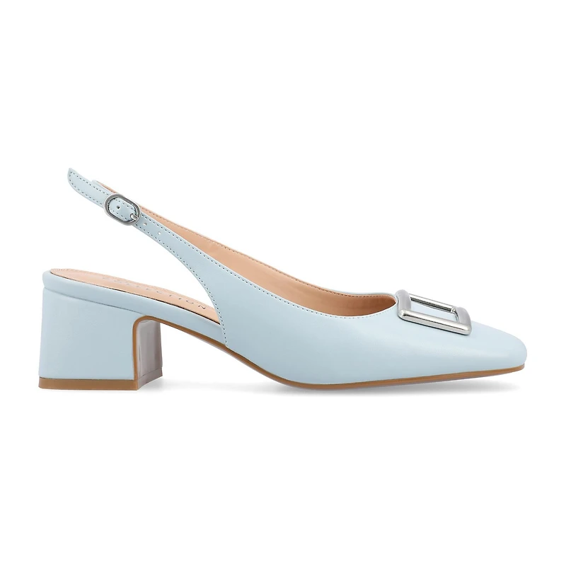 Journee Collection Everlee Womens Square Block Heel Pumps